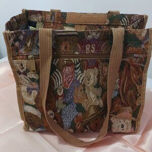 Bear embroidery Shoulder Bag